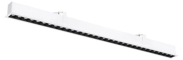 LA 1010521 GLENOS® PRO Stropní vestavné svítidlo, 1, 2 m, DALI, UGR19, 3000K, 75°, IP20, bílé / černé - BIG WHITE (SLV)