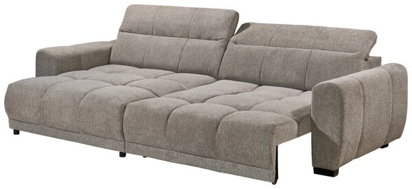 ROHOVÁ SEDAČKA, textil, šedohnědá Livetastic - Sedací soupravy, Online Only