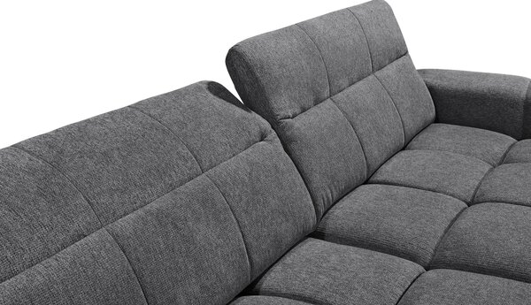 ROHOVÁ SEDAČKA, textil, antracitová Livetastic - Sedací soupravy, Online Only