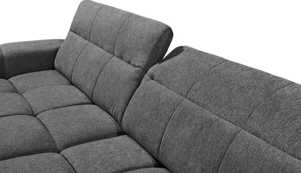 ROHOVÁ SEDAČKA, textil, antracitová Livetastic - Sedací soupravy, Online Only
