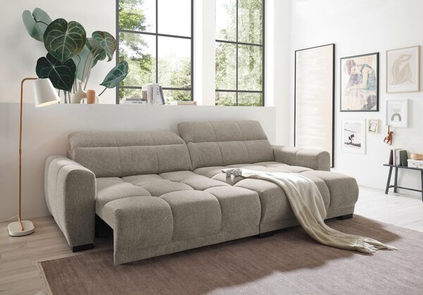 ROHOVÁ SEDAČKA, textil, pískové barvy Livetastic - Sedací soupravy, Online Only