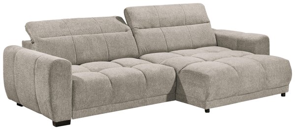 ROHOVÁ SEDAČKA, textil, pískové barvy Livetastic - Sedací soupravy, Online Only
