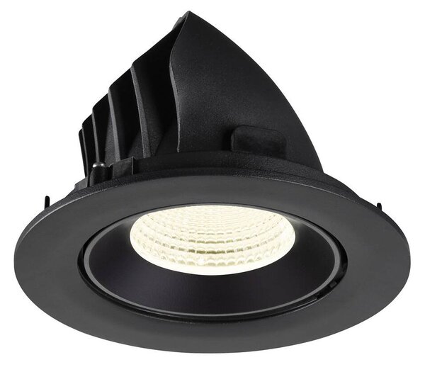 LA 1009745 NUMINOS® GIMBLE L Stropní vestavné svítidlo, 4000 K, 55°, IP20, kulaté, černé - BIG WHITE (SLV)