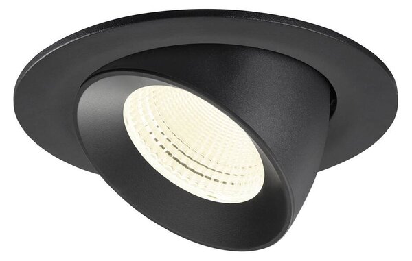 LA 1009745 NUMINOS® GIMBLE L Stropní vestavné svítidlo, 4000 K, 55°, IP20, kulaté, černé - BIG WHITE (SLV)