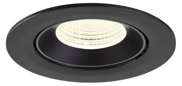LA 1009745 NUMINOS® GIMBLE L Stropní vestavné svítidlo, 4000 K, 55°, IP20, kulaté, černé - BIG WHITE (SLV)