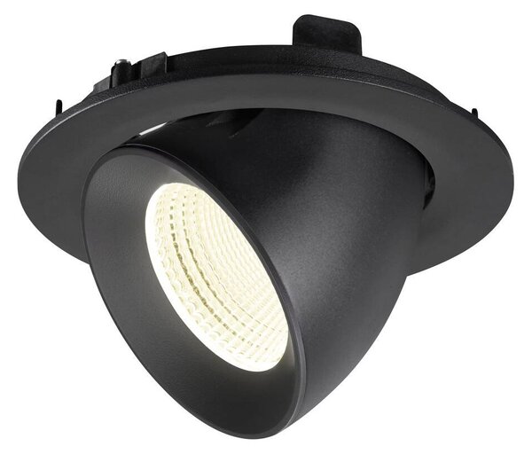 LA 1009745 NUMINOS® GIMBLE L Stropní vestavné svítidlo, 4000 K, 55°, IP20, kulaté, černé - BIG WHITE (SLV)
