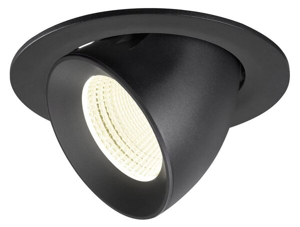LA 1009745 NUMINOS® GIMBLE L Stropní vestavné svítidlo, 4000 K, 55°, IP20, kulaté, černé - BIG WHITE (SLV)