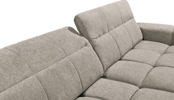 ROHOVÁ SEDAČKA, textil, pískové barvy Livetastic - Sedací soupravy, Online Only
