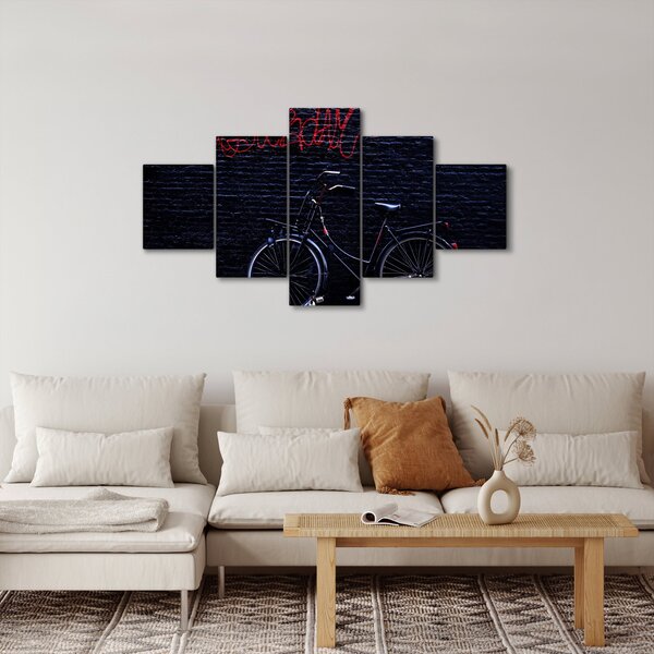 Obraz kola v Amsterdamu (125x70 cm)