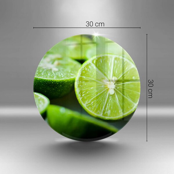 Skleněná deska do kuchyně Limetkový citrus