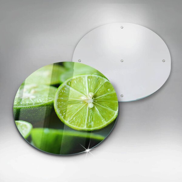 Skleněná deska do kuchyně Limetkový citrus
