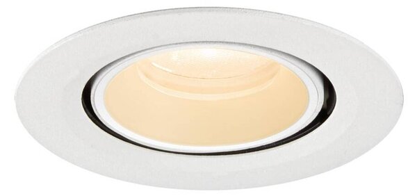 BIG WHITE SLV NUMINOS GIMBLE XS Stropní vestavné svítidlo, 2700 K, 20°, IP20, kulaté, bílá 1010036