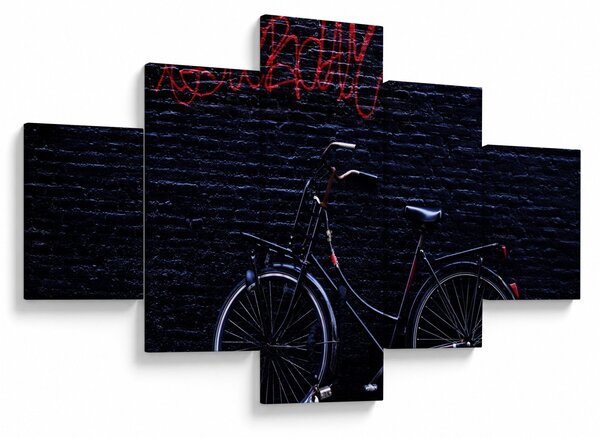Obraz kola v Amsterdamu (125x70 cm)