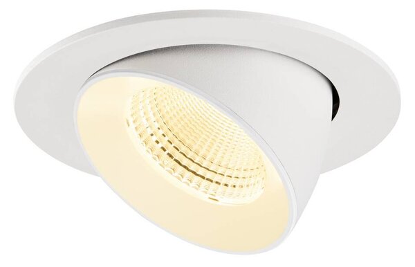 LA 1009737 NUMINOS® GIMBLE L Stropní vestavné svítidlo, 3000 K, 55°, IP20, kulaté, bílé - BIG WHITE (SLV)
