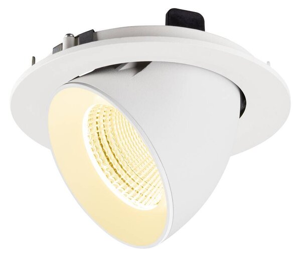 LA 1009737 NUMINOS® GIMBLE L Stropní vestavné svítidlo, 3000 K, 55°, IP20, kulaté, bílé - BIG WHITE (SLV)