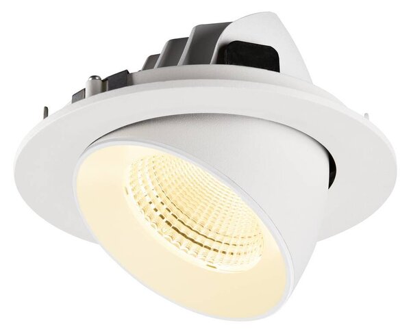 LA 1009737 NUMINOS® GIMBLE L Stropní vestavné svítidlo, 3000 K, 55°, IP20, kulaté, bílé - BIG WHITE (SLV)