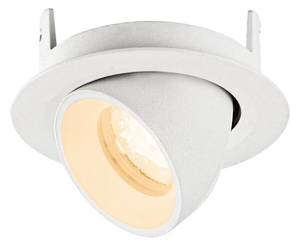 BIG WHITE SLV NUMINOS GIMBLE XS Stropní vestavné svítidlo, 2700 K, 40°, IP20, kulaté, bílé 1010039