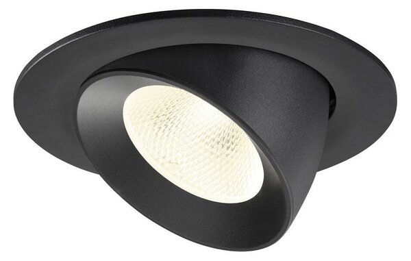 LA 1009739 NUMINOS® GIMBLE L Stropní vestavné svítidlo, 4000 K, 20°, IP20, kulaté, černé - BIG WHITE (SLV)