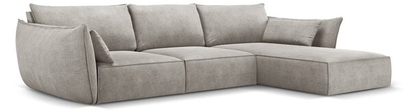 Světle šedá rohová pohovka (pravý roh) Vanda – Mazzini Sofas