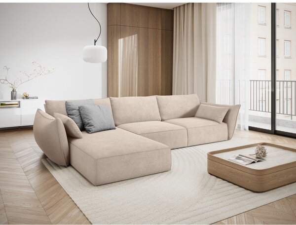 Béžová rohová pohovka (levý roh) Vanda – Mazzini Sofas