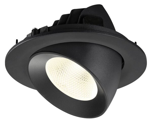 LA 1009739 NUMINOS® GIMBLE L Stropní vestavné svítidlo, 4000 K, 20°, IP20, kulaté, černé - BIG WHITE (SLV)