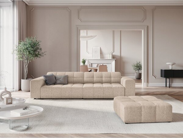 Béžový taburet Chicago – Cosmopolitan Design