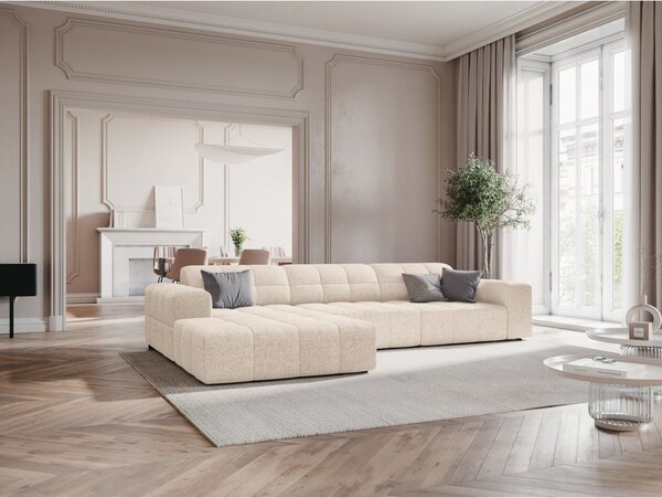 Krémová rohová pohovka (levý roh) Chicago – Cosmopolitan Design