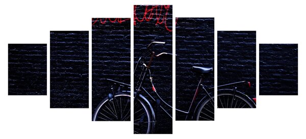 Obraz kola v Amsterdamu (210x100 cm)
