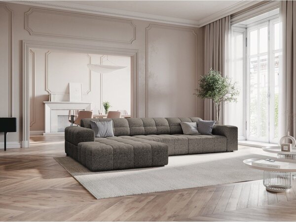 Tmavě šedá rohová pohovka (levý roh) Chicago – Cosmopolitan Design