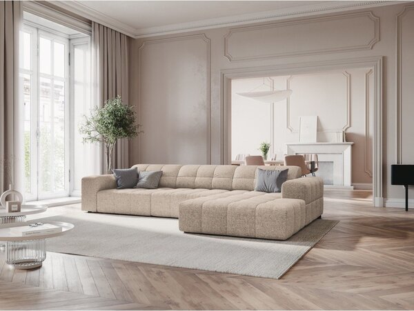 Béžová rohová pohovka (pravý roh) Chicago – Cosmopolitan Design