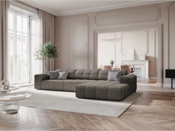 Tmavě šedá rohová pohovka (pravý roh) Chicago – Cosmopolitan Design