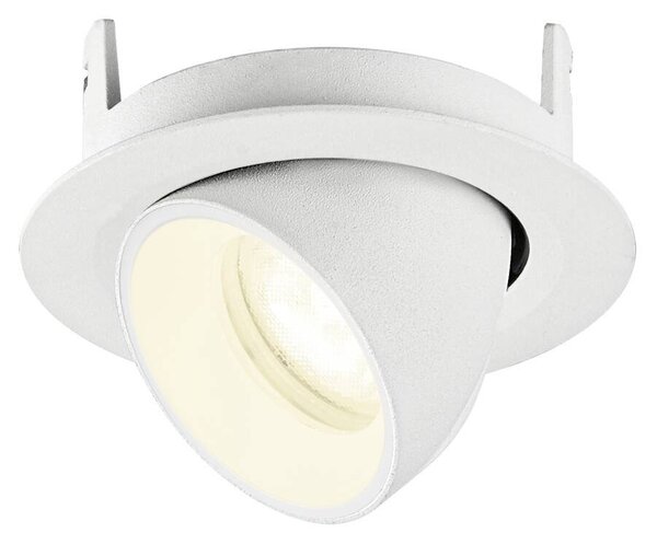 LA 1010078 NUMINOS® GIMBLE XS Stropní vestavné svítidlo, 4000 K, 55°, IP20, kulaté, bílé - BIG WHITE (SLV)