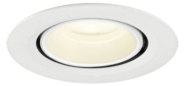 LA 1010078 NUMINOS® GIMBLE XS Stropní vestavné svítidlo, 4000 K, 55°, IP20, kulaté, bílé - BIG WHITE (SLV)