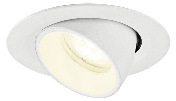 LA 1010078 NUMINOS® GIMBLE XS Stropní vestavné svítidlo, 4000 K, 55°, IP20, kulaté, bílé - BIG WHITE (SLV)