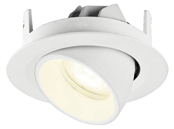 LA 1010078 NUMINOS® GIMBLE XS Stropní vestavné svítidlo, 4000 K, 55°, IP20, kulaté, bílé - BIG WHITE (SLV)