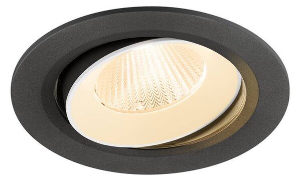 LA 1009814 NUMINOS® MOVE L Stropní vestavné svítidlo, 2700 K, 40°, IP20, kulaté, černé / bílé - BIG WHITE (SLV)