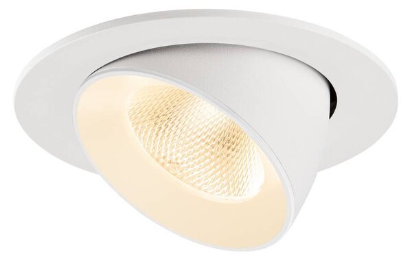LA 1009713 NUMINOS® GIMBLE L Stropní vestavné svítidlo, 2700 K, 20°, IP20, kulaté, bílé - BIG WHITE (SLV)