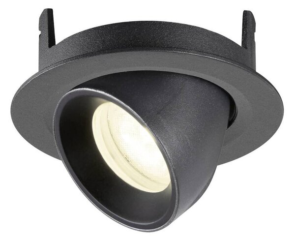 LA 1010068 NUMINOS® GIMBLE XS Stropní vestavné svítidlo, 4000 K, 55°, IP20, kulaté, černá - BIG WHITE (SLV)