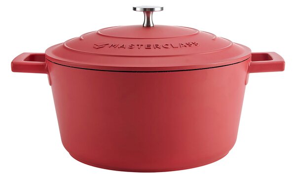Hrnec MasterClass 24 cm 4 l indukční nepřilnavý červený MCMCRD24RED