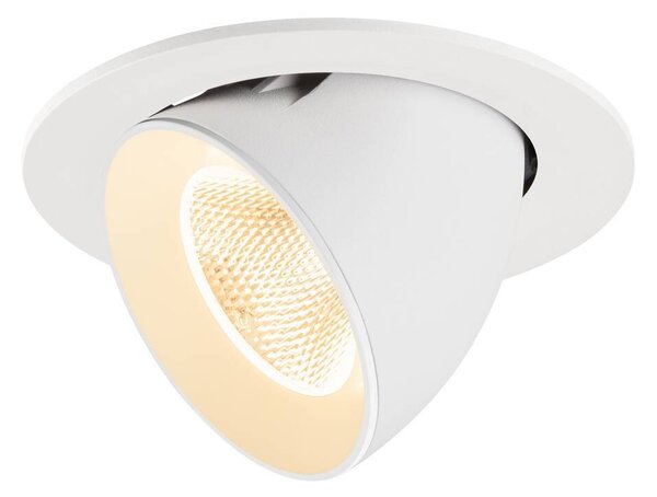 LA 1009713 NUMINOS® GIMBLE L Stropní vestavné svítidlo, 2700 K, 20°, IP20, kulaté, bílé - BIG WHITE (SLV)