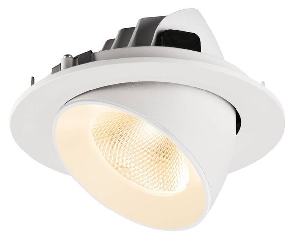 LA 1009713 NUMINOS® GIMBLE L Stropní vestavné svítidlo, 2700 K, 20°, IP20, kulaté, bílé - BIG WHITE (SLV)