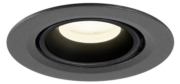 LA 1010068 NUMINOS® GIMBLE XS Stropní vestavné svítidlo, 4000 K, 55°, IP20, kulaté, černá - BIG WHITE (SLV)