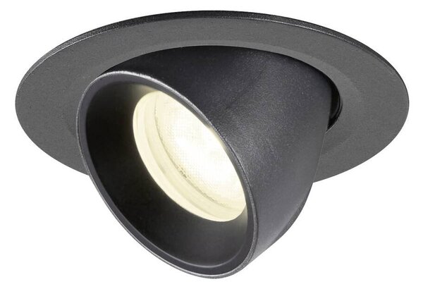 LA 1010068 NUMINOS® GIMBLE XS Stropní vestavné svítidlo, 4000 K, 55°, IP20, kulaté, černá - BIG WHITE (SLV)