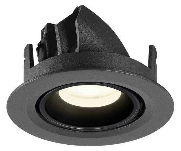 LA 1010068 NUMINOS® GIMBLE XS Stropní vestavné svítidlo, 4000 K, 55°, IP20, kulaté, černá - BIG WHITE (SLV)