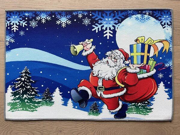 Vánoční rohožka SANTA SE ZVONKEM