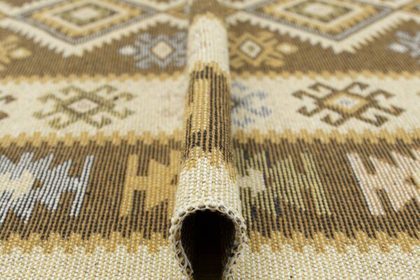 Oboustranný koberec / běhoun Kilim medový 3