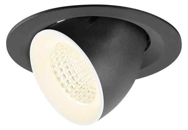 LA 1009584 NUMINOS® GIMBLE M Stropní vestavné svítidlo, 4000 K, 55°, černá / bílá - BIG WHITE (SLV)