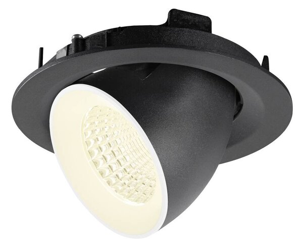 LA 1009584 NUMINOS® GIMBLE M Stropní vestavné svítidlo, 4000 K, 55°, černá / bílá - BIG WHITE (SLV)