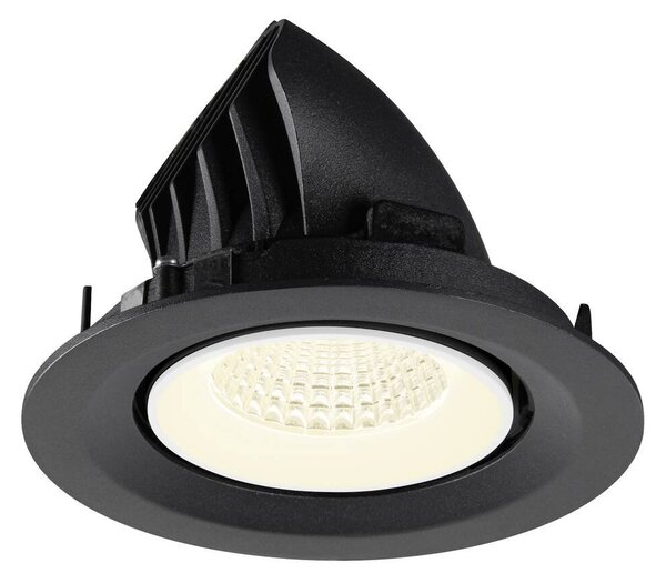 LA 1009584 NUMINOS® GIMBLE M Stropní vestavné svítidlo, 4000 K, 55°, černá / bílá - BIG WHITE (SLV)