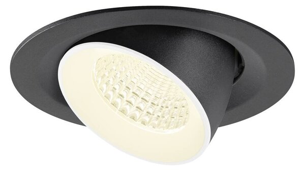 LA 1009584 NUMINOS® GIMBLE M Stropní vestavné svítidlo, 4000 K, 55°, černá / bílá - BIG WHITE (SLV)